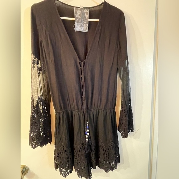 Young Fabulous & Broke.  Kris romper in black. - Picture 5 of 6